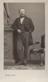 Mansporträtt av franska fotografen André Adolphe Eugéne Disdéri, fotoatelje Disdéri, Paris.