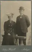 Olof Nilsson med hustru från Lillkyka, 1907