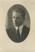 Porträtt av Josef Karlsson från Brandstorp i Lillkyrka, 1920-tal