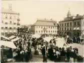 Marknad på Stora torget, Uppsala före 1902