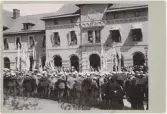 Wennerbergs ankomst till Uppsala vid Wennerbergsfesten 1901