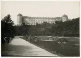 Reprofotografi - vy från Svandammen mot Uppsala slott