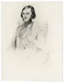 Porträtt på Knut Cassel född år 1821 och död år 1895.