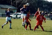 Fotbollslaget Jitex BK spelar match mot Lotorps IF på Kvarnbyvallen i Mölndal, lördagen den 17 maj 1997. Jitex BK förlorade matchen med 0-5.