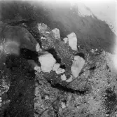 Romfartuna sn Äs RAÄ 119 Arkeologisk undersökning utförd av Vlm / Åke Hyenstrand och Ann Nilsson 1967
A3 Stenkista, raserad, belägen vid grustagskant NNÖ respektive Ö om gravfältet.