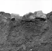 Romfartuna sn Äs RAÄ 119 Arkeologisk undersökning utförd av Vlm / Åke Hyenstrand och Ann Nilsson 1967
A3 Stenkista, raserad, belägen vid grustagskant NNÖ respektive Ö om gravfältet.