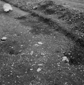 Romfartuna sn Äs RAÄ 119 Arkeologisk undersökning utförd av Vlm / Åke Hyenstrand och Ann Nilsson 1967
A8 Husgrund, markerad av lerklining, härdar och stolphål.
:: Samhör med:  Inv.nr 18164