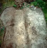 Romfartuna sn Äs RAÄ 119 Arkeologisk undersökning utförd av Vlm / Åke Hyenstrand och Ann Nilsson 1967
Gravfältet efter avtorvning.
Tornfoto.
:: Samhör med:  Inv.nr 18164