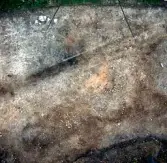 Romfartuna sn Äs RAÄ 119 Arkeologisk undersökning utförd av Vlm / Åke Hyenstrand och Ann Nilsson 1967
Gravfältet efter avtorvning.
Tornfoto.
:: Samhör med:  Inv.nr 18164