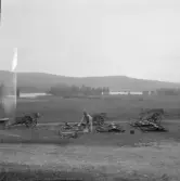 Falun, Karlborn, Sundborn. Kälkarna tjäras på Karlborn. Hobbornsjön och Killingholmen.