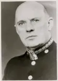 Landsfiskal Herman Bengtsson, Moheda, 1940-tal.
Bröstbild, halvprofil. Ateljéfoto.