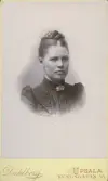 Porträtt av Betty Bergström f. 1865-92 (enligt text baksida kort).