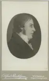 Porträtt av conrector Elias Roos f. 1776 d.1861 (enligt text baksida kort) 1899.