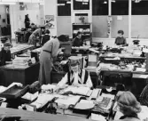 Postgirokontorets Undersökningsavdelning på nedre botten. Postgirohuset, Stockholm.