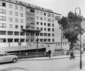 Fasaden mot Torkel Knutssonsgatan. T.h. hörnet mot Hornsgatan.