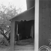 Säter, Gustafs, Nordanberg. Heeds manbyggnad, Farstukvist.