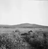 Säter, Gustafs. Andersjönsberget från Mora. Smedja t.v. i förgrunden.