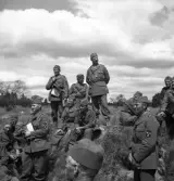 Hemvärnet, 28/6 1941. 
Ett antal män i hemvärnsuniform.