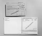 Löneanvisning för postlön (över) och L-utbetalningskort för girolön.