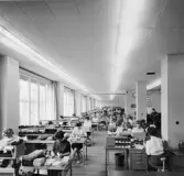 Postgirohuset, Stockholm, Giro E på 4 trappor. Lokalerna utmed Klara Norra Kyrkogata.