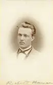 Porträtt av Richard Hillman den 12 juni 1871 (enligt text på bak och framsida kort).