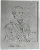 Porträtt på Fredrik Wilhelm von Ehrenheim, född 29 juni år 1753 på Broby i Bettna socken, död 2 augusti år 1828 i Stockholm, var en svensk friherre, ämbetsman och diplomat. Ägde Skanda i Småland.