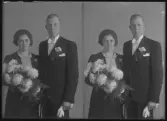 Brudpar. Herman Karlsson. Ur Gustaf Åhmans samling.