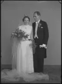 Brudpar. Gösta Johansson. Ur Gustaf Åhmans samling.