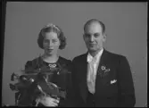 Brudpar. Nils Eriksson. Ur Gustaf Åhmans samling.