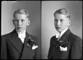 Porträtt. Läsfoto, Ingemar Andersson, Vesttuna, Hallstahammar.
Ur Gustaf Åhmans samling.