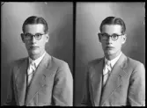 Mansporträtt. Gunnar Andersson, Kolbäck.
Ur Gustaf Åhmans samling.