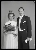 Brudpar, Svante Uddman.
Ur Gustaf Åhmans samling.