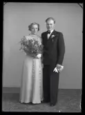Brudpar, Bertil Konradsson, Karlsborg Näs Hallstahammar.
Ur Gustaf Åhmans samling.