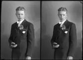 Porträtt. Läsfoto, Arne Pettersson.
Ur Gustaf Åhmans samling.