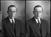 Mansporträtt. Evald Öberg, Vänsta.
Ur Gustaf Åhmans samling.