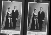 Brudpar.
Agnes Hedberg, Vänsta.
Ur Gustaf Åhmans samling.
