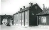 Västerås, Centrum, kv. Mats.
Kopparbergsvägen vid hörnet Snickargatan, c:a 1910-tal.