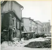 Västerås, Centrum, kv. Manfred.
Innergård. 1957.