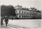 Polisstationen i Växjö cirka 1914, i nuvarande stadshotellets nordöstra hörn.