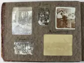 Sida ur fotoalbum som har tillhört Elin Andersson (gift Tidstrand). 1920-talet