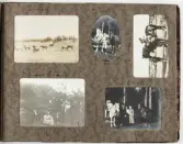 Sida ur fotoalbum som har tillhört Elin Andersson (gift Tidstrand). 1920-talet