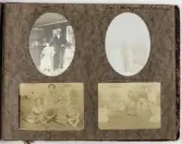 Sida ur fotoalbum som har tillhört Elin Andersson (gift Tidstrand). 1920-talet