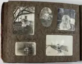 Sida ur fotoalbum som har tillhört Elin Andersson (gift Tidstrand). 1920-talet