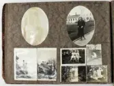 Sida ur fotoalbum som har tillhört Elin Andersson (gift Tidstrand). 1920-talet