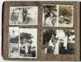 Sida ur fotoalbum som har tillhört Elin Andersson (gift Tidstrand). 1920-talet