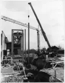 Byggnation av returpappersanläggning, 1974-1975