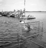 Evedal, 1943. 
Vattenpolomatch.