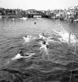 Evedal, 1943. 
Vattenpolomatch.