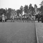 SM i gång på Värendsvallen, 1943.
Juniorloppet, 10 km. Starten.