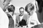 Samtal med tävlingsledningen. Kanonloppet i Karlskoga. 1968-08-11